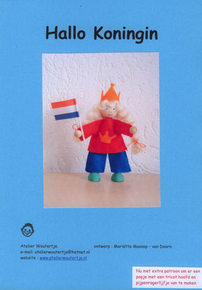 Hallo Koningin patroonblad - Click Image to Close